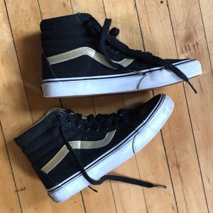 Black and gold vans